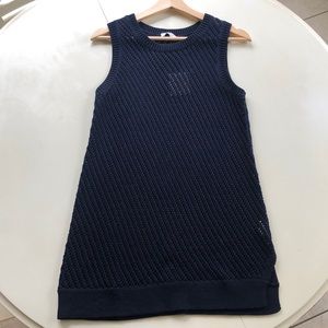 NWT Vince Diagonal Mesh Cotton Tunic Tank S